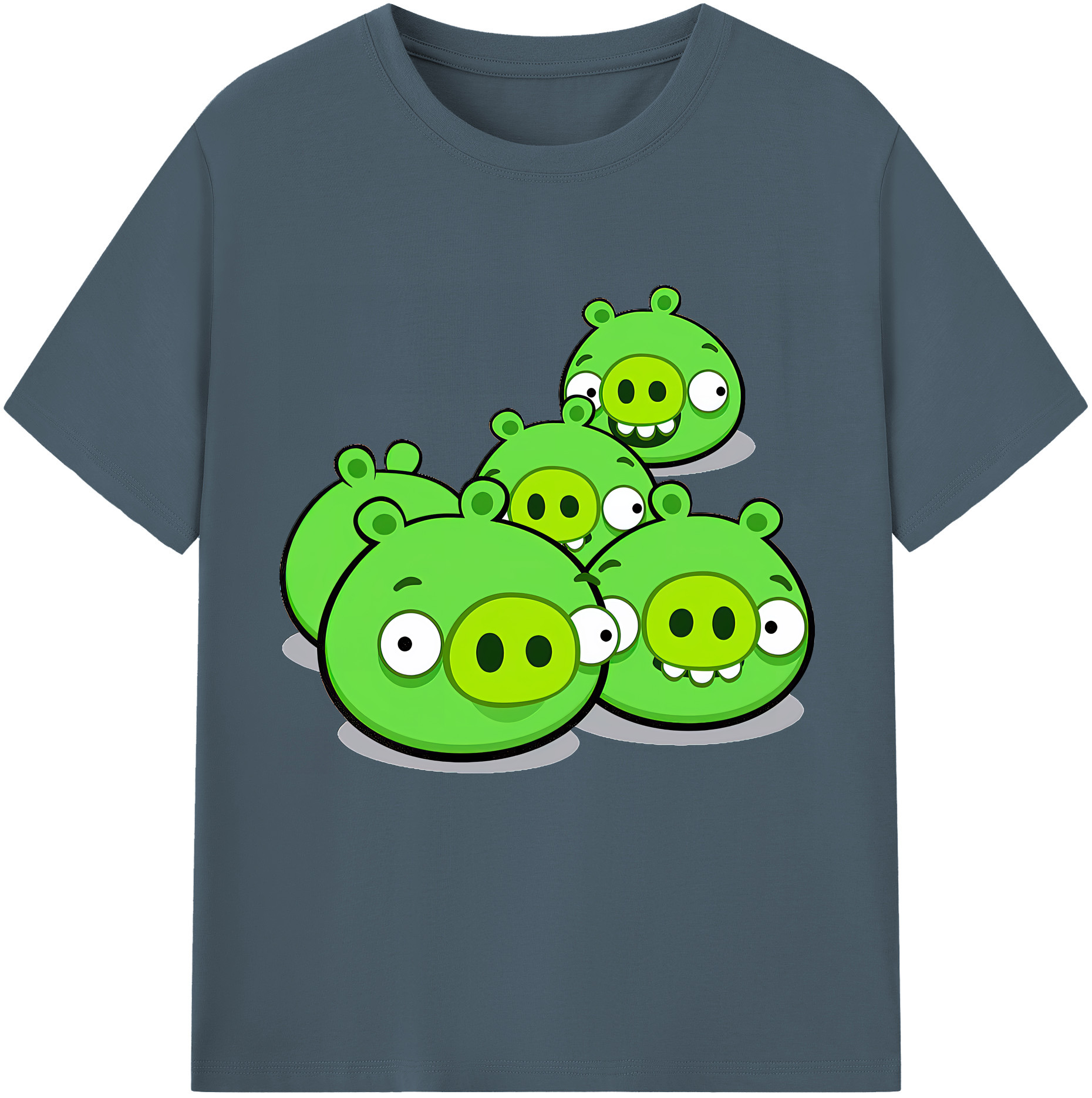 （画像用） Angry Birds アングリーバード 綿100％半袖Tシャツ（フロントプリント）